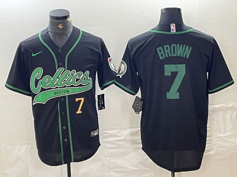Men Boston Celtics #7 Brown Black Joint generation 2024 Nike NBA Jersey style 1